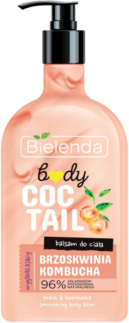 Balsam do ciała Bielenda Body Coctail wygładzający Brzoskwinia + Kombucha 400 ml (5902169048365) - obraz 1