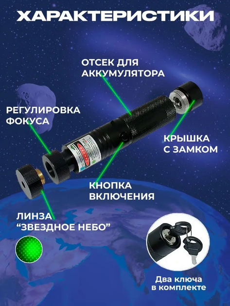 Лазерная указка Лазер супер мощный Laser pointer YL-303 500 mW Green Laser Pointer + подарочный футляр - Фото 3 Лазерная указка Лазер супер мощный Laser pointer YL-303 500 mW Green Laser Pointer + подарочный футляр - изображение 3