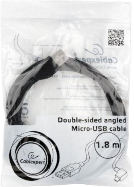 Кабель Cablexpert USB - MicroUSB 1.8 м Black (CC-USB2-AMmDM90-6) - зображення 6