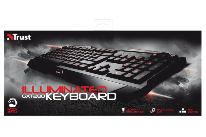 Ігрова клавіатура TRUST GXT 280 Led illuminated gaming UKR/ENG (18911) - Фото 5 Ігрова клавіатура TRUST GXT 280 Led illuminated gaming UKR/ENG (18911) - зображення 5