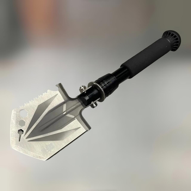 Лопата Skif Plus Mouse 2 (SPK7G), нержавеющая сталь, складная лопата для военных, лопата с пилой - изображение 1