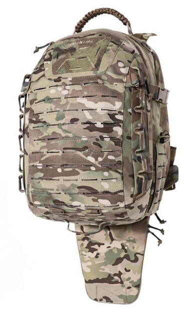 Рюкзак штурмовий наплічник тактичний військовий з кишенею для автомата та знімним РПС поясом YAKEDA 55L Multicam KYF048MU - зображення 1