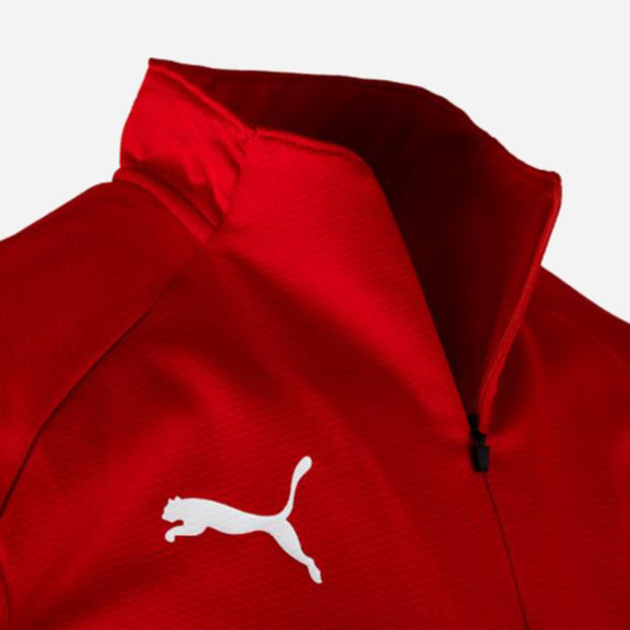 Bluza sportowa męska nierozpinana Puma Liga Training 1/4 Zip Top 65560601 M Czerwona (4059504555604) - obraz 4