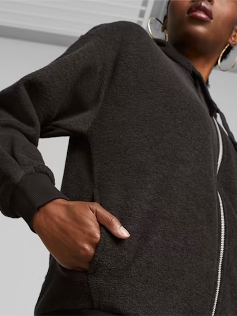 Толстовка на блискавці з капюшоном жіноча Puma Her Winterized Full-Zip Hoodie 67600801 S Чорна (4099683574591) - зображення 4