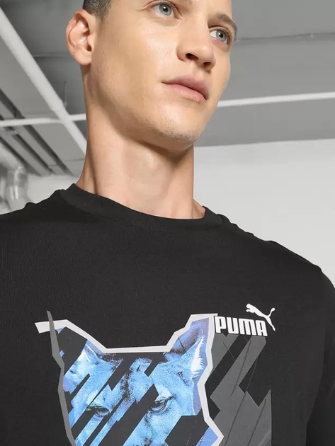 Koszulka męska Puma Graphics Photoprint Tee 67719201 2XL Czarna (4099683937518) - obraz 3