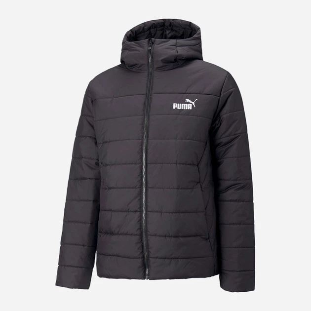Kurtka jesienna męska przejściowa Puma Ess Hooded Padded Jacket 84893801 L Czarna (4064537771143) - obraz 3