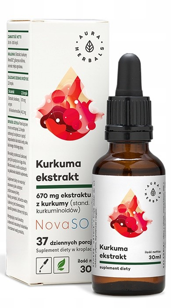 Aura Herbals Ekstrakt kurkumy 30 ml Na odporność (5902479610573) - obraz 1