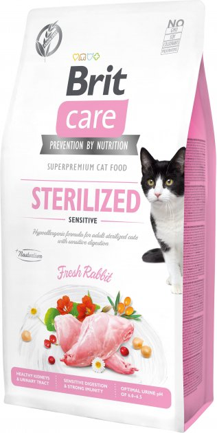 Корм Brit Care Cat сухой для стерилизованных кошек с чувствительным ...