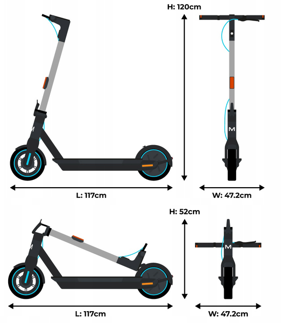 Електросамокат Motus Scooty 10 2023 (5901821997270) - зображення 8