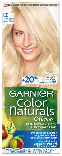 Освітлюючий крем для волосся Garnier Color Naturals Creme E0 Super Blond (3600540387363) - зображення 1