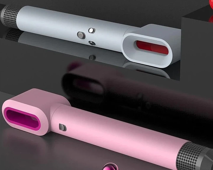 Мягкий силиконовый защитный чехол MAXPRO для Dyson Airwrap Complete Styler DY78 серебристый - изображение 2