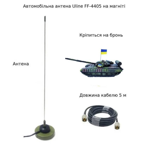 Автомобильные антенны (136-174 МГц / 400-470 МГц) VHF / UHF