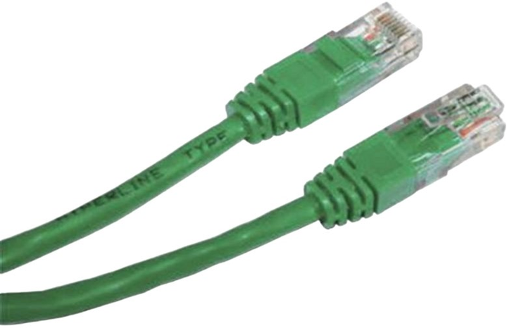 Patchcord Gembird UTP PP12 Cat 5e RJ-45 0.5 m Green (8716309038577) - obraz 1