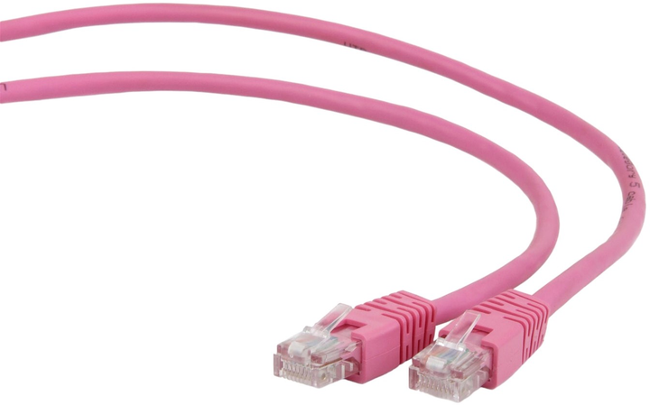 Patchcord Gembird UTP PP12 Cat 5e RJ-45 5 m Pink (8716309077897) - obraz 1