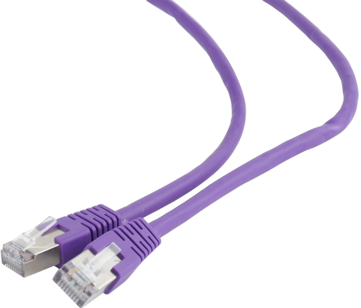 Patchcord Gembird FTP PP6 Cat 6 RJ-45 5 m Purple (8716309078078) - obraz 1