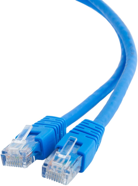 Патч-корд Gembird UTP PP6U Cat 6 RJ-45 0.25 м Blue (8716309093057) - зображення 1