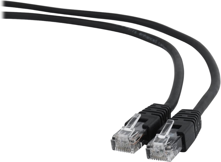 Патч-корд Gembird UTP PP6U Cat 6 RJ-45 1 м Black (8716309093293) - зображення 1