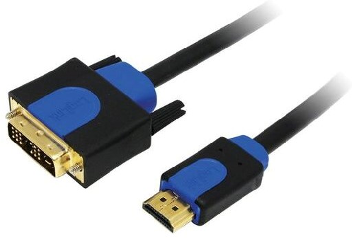 Кабель Logilink HDMI – DVI 3 м Black (4260113573020) - зображення 1