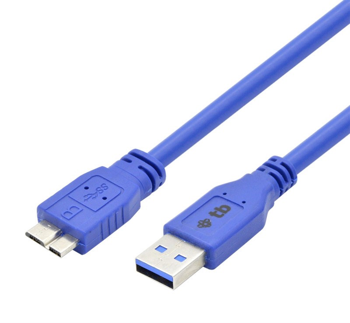 Kabel TB USB Type-A – micro-USB 1 m Blue (5901500504607) - obraz 1