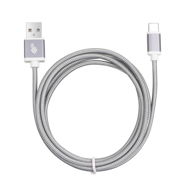 Kabel TB USB Type-A – USB Type-C 1.5 m Silver (5902002065191) - obraz 2