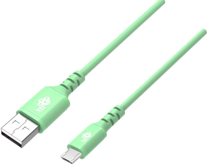 Kabel TB USB Type-A – micro-USB Quick Charge 1 m Green (5902002142557) - obraz 1