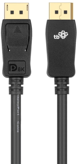 Kabel TB DisplayPort – DisplayPort v 1.4 1.8 m Black (5902002161466) - obraz 1