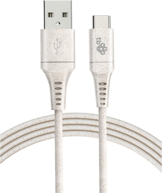 Kabel TB USB Type-A – USB Type-C 2.0 3A 1 m Beige (5902002186698) - obraz 1