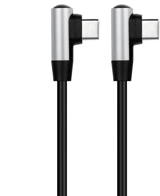 Kabel Aukey USB Type-C – USB Type-C 60W 1 m Black (5902666662767) - obraz 1