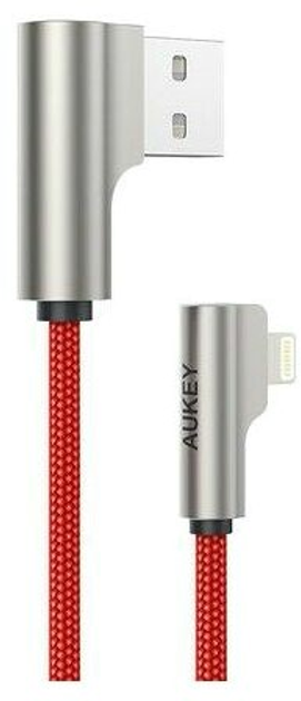 Kabel Aukey USB Type-A – Lightning 1 m Red (5902666662941) - obraz 1