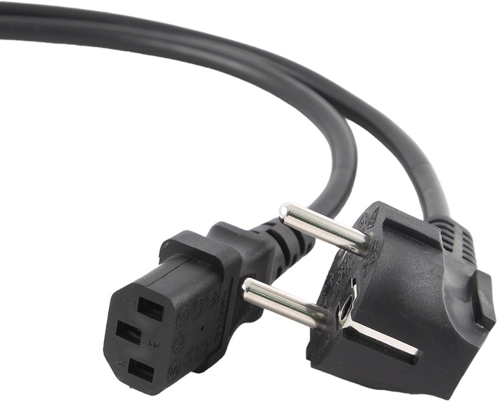 Kabel zasilający Cablexpert VDE CEE7/7 IEC-C13 5 m Black (8716309026741) - obraz 1