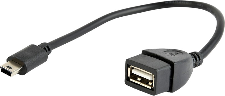 Kabel Cablexpert mini USB – USB Type-A 2.0 0.15 m Black (8716309075855) - obraz 1