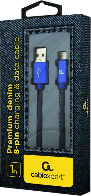 Kabel Gembird USB Type-A 2.0 – Lightning 1 m Black (8716309106177) - obraz 2