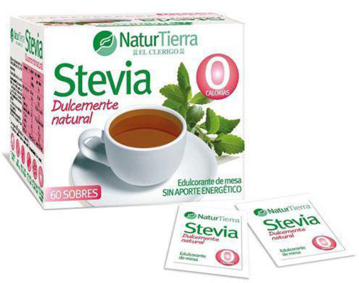 Stevia Naturtierra Stevia Edulcorante 60 saszetek (8412016360238) - obraz 1