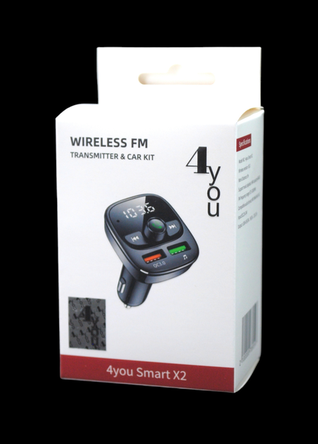 Трансмиттер FM модулятор + зарядка 4you Smart X2 ( QC3.0, 5V / 3A, 18W, 2USB, MP3, bt 5.0) - изображение 6