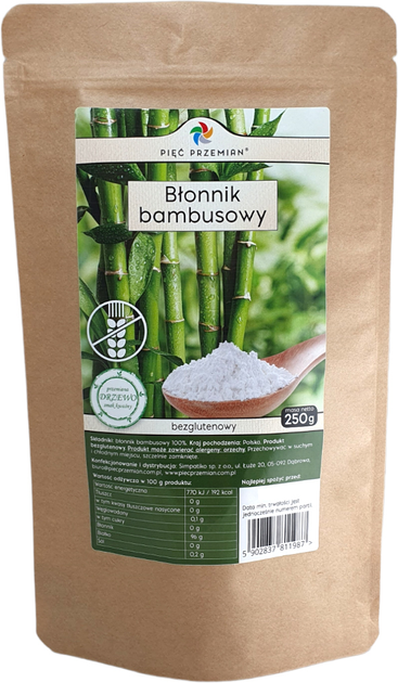 Suplement diety Piec Przemian Błonnik Bambusowy 250 g (5902837811987) - obraz 1