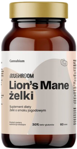 Suplement diety Cannabium Mushroom Lions Mane 60 żelek (5903268552555) - obraz 1