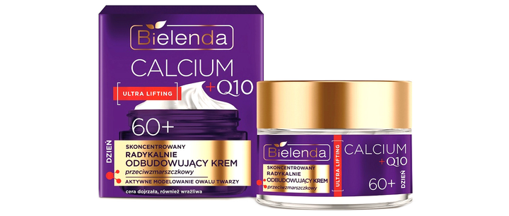 Крем для обличчя Bielenda Calcium + Q10 радикально відновлювальна проти зморшок 60+ 50 мл (5902169054403) - зображення 1