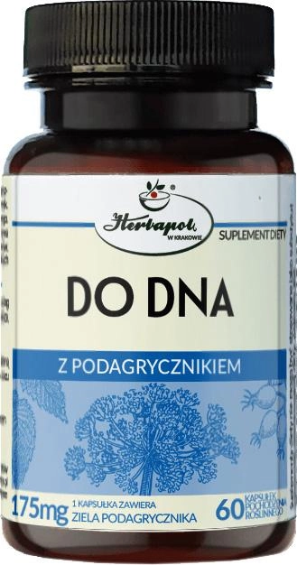 Suplement diety Herbapol Do Dna z podagrycznikiem 60 kapsułek (5903850019039) - obraz 1
