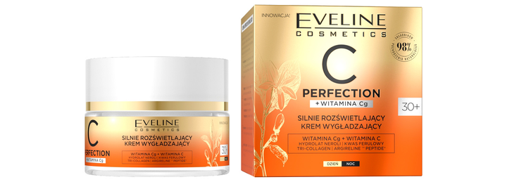 Krem do twarzy Eveline Cosmetics C-Perfection silnie rozświetlający wygładzający 30+ 50 ml (5903416025986) - obraz 1