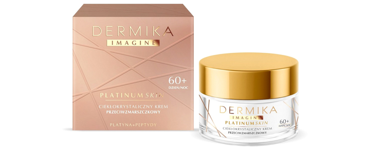 Krem do twarzy Dermika Imagine Platinum Skin ciekłokrystaliczny przeciwzmarszczkowy 60+ 50 ml (5902046768270) - obraz 1