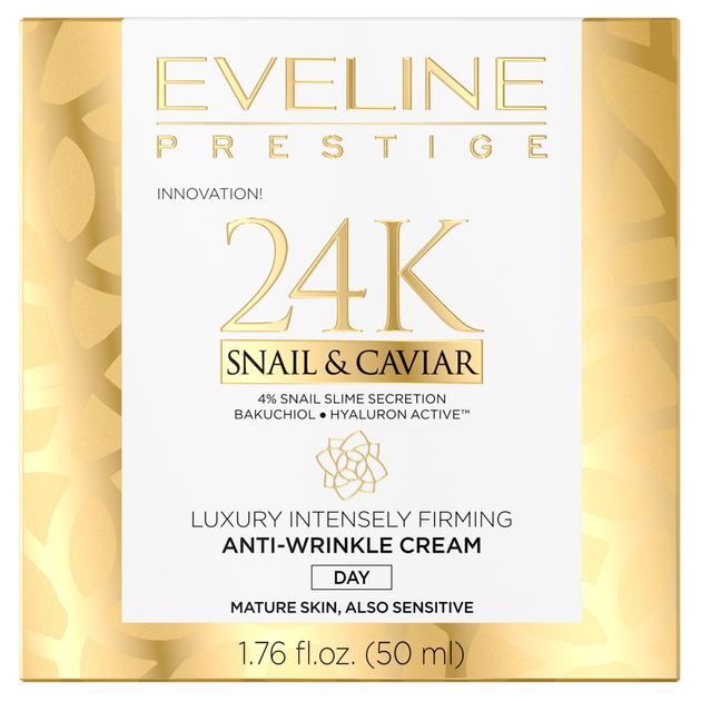 Крем для обличчя Eveline Cosmetics Prestige 24k Snail&Caviar проти зморшок 50 мл (5903416000266) - зображення 1