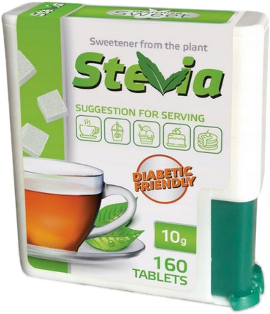 Suplement diety Sweetener Stewia 160 tabletek (5905155515025) - obraz 1