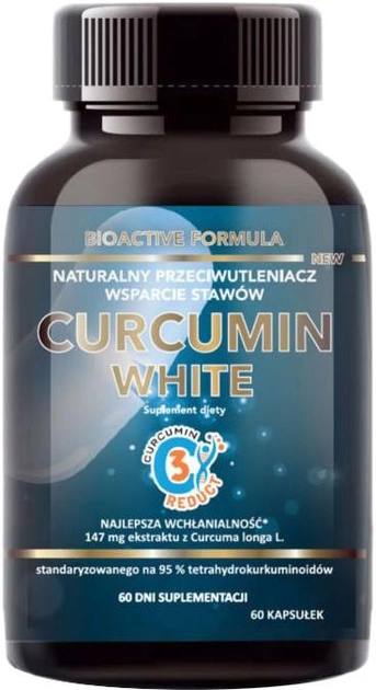 Харчова добавка Intenson Curcumin White 60 капсул (5905454131063) - зображення 1