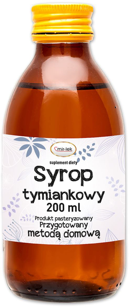 Харчова добавка Mirlek Thyme Syrup 200 мл (5906660437697) - зображення 1