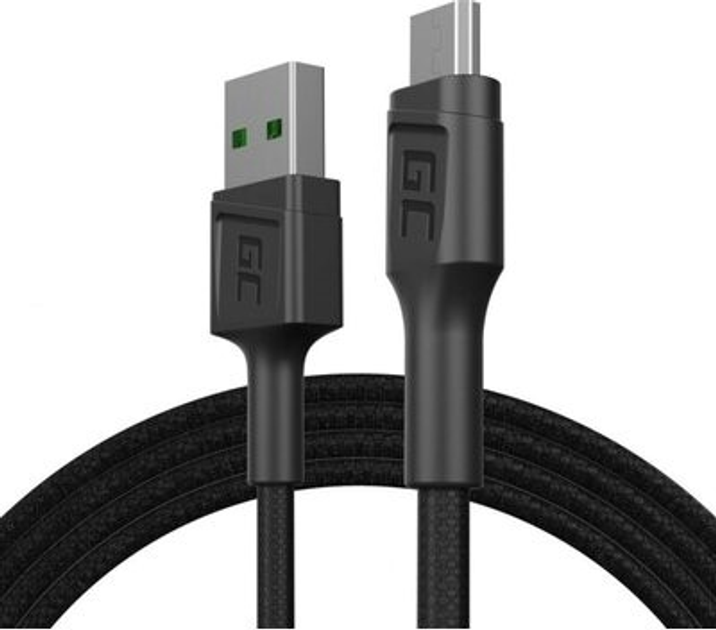 Кабель GC PowerStream USB – micro-USB QC 3.0 1.2 м Black (5907813963520) - зображення 1
