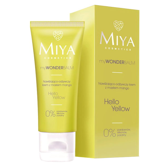 Крем для обличчя Miya Cosmetics My Wonder Balm Hello Yellow зволоження та відновлення з маслом манго 75 мл (5906395957002) - зображення 1