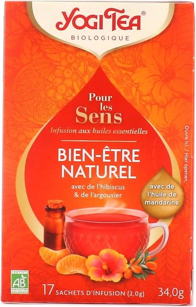 Herbatka ziołowa Yogi Tea Natural Wellbeing Bio 17 x 2 g (4012824405745) - obraz 1