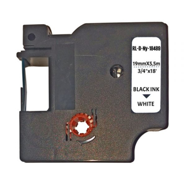 Лента для принтера этикеток UKRMARK RL-D-Vi-18444-BK/WT виниловая лента ...