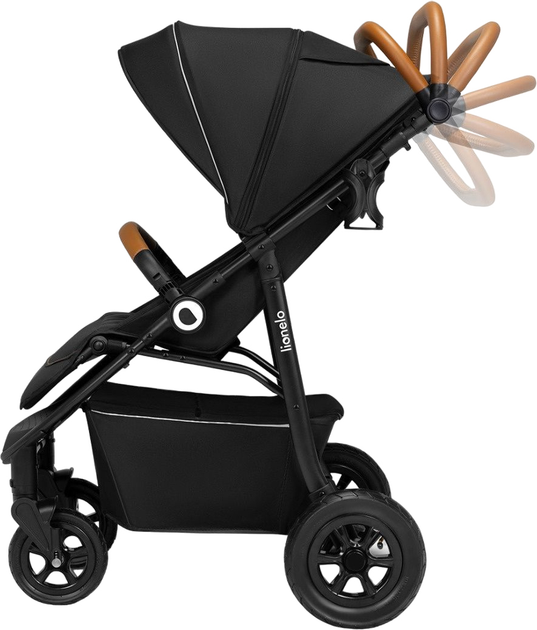 Прогулянкова коляска Lionelo Natt Black Onyx (5903771704236) - зображення 6