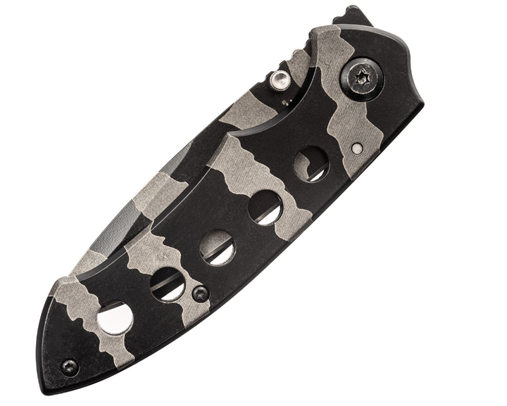 Спасательный Складной Нож для Выживания Mil-Tec One-Hand Camo 15304000 - изображение 5